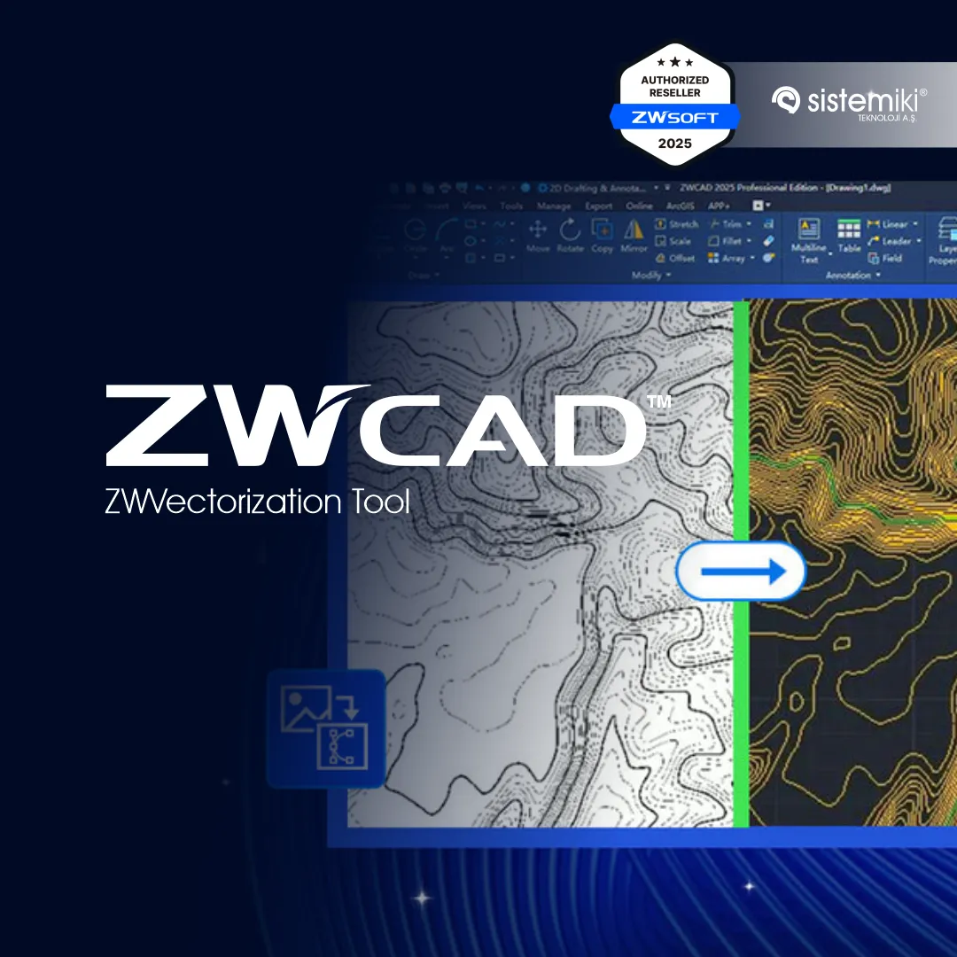 ZWCAD Vectorization Tool 3 Yıllık Lisans