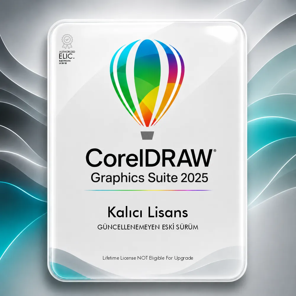 CorelDRAW 2025 Kalıcı Lisans (Eski Sürüm - Güncellemesiz - AntiPiracy)
