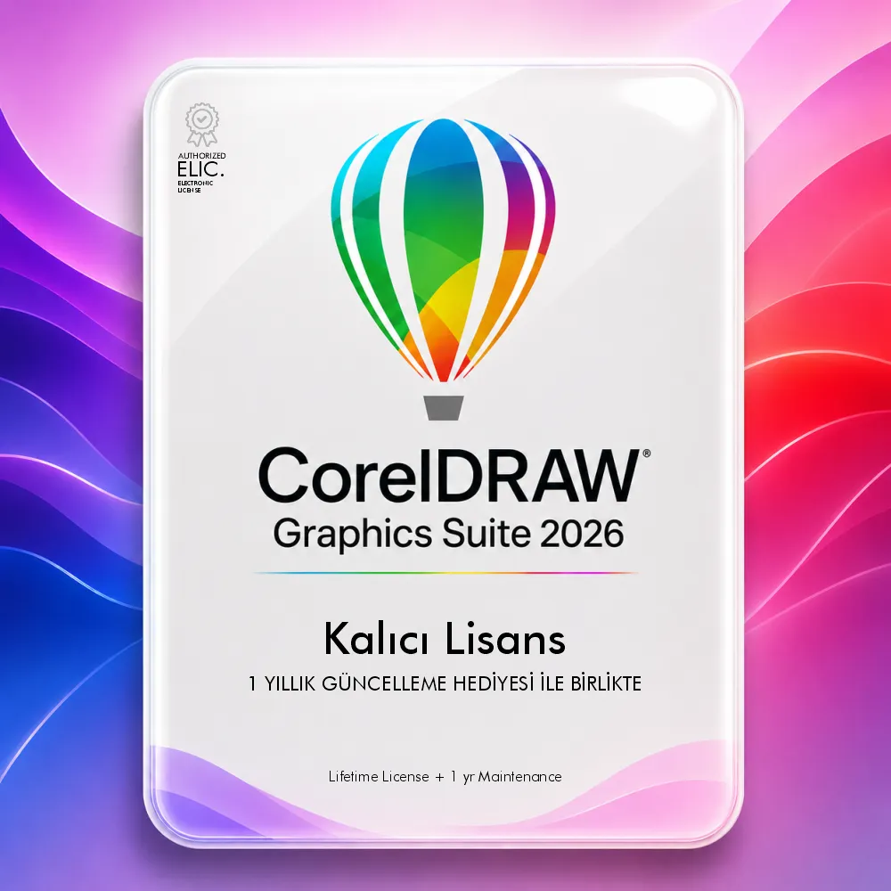 CorelDRAW 2026 Kalıcı Lisans Business - Enterprise (+ 1 Yıl Güncelleme Hediyeli)