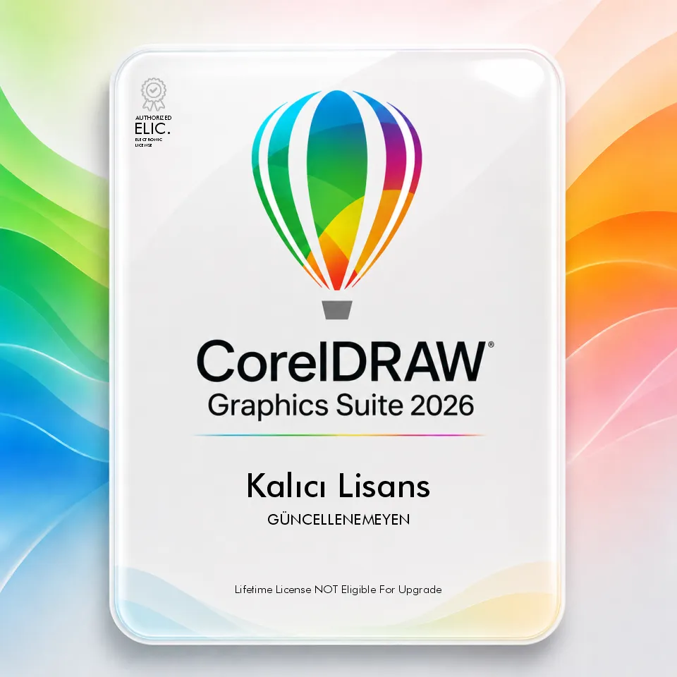 CorelDRAW 2026 Kalıcı Lisans (Güncellemesiz)