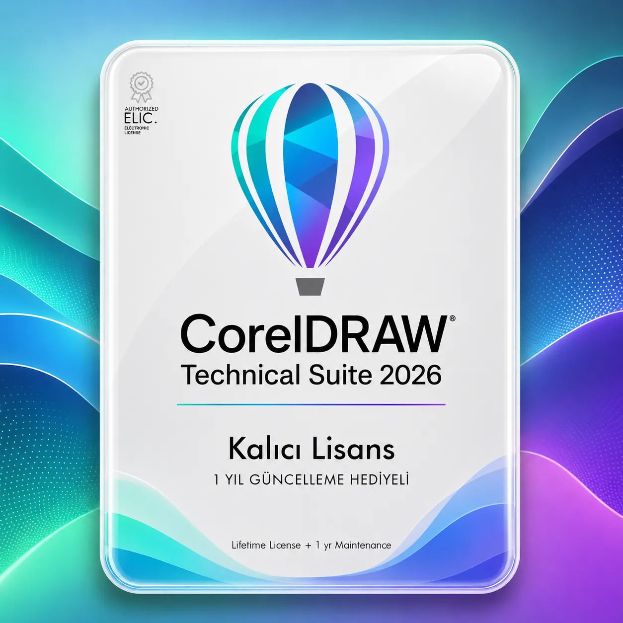 CorelDRAW 2026 Technical Suite Kalıcı Lisans (+ 1 Yıl Güncelleme Hediyeli)